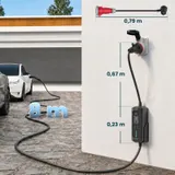 Mobile Wallbox 11kW 8m Typ 2 6–16 A 3-Phasig Ladekabel CEE 16A auf Typ 2 – Bild 4
