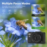 5K Digitalkamera Kompaktkamera mit 18X Digital Zoom 180 Klappdisplay 75MP +64gb – Bild 7