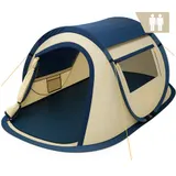 Pop Up Zelt Camping Quicki für 2 Personen Wurfzelt wasserabweisend CampFeuer – Bild 1