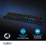 Nedis Mechanische Gaming-Tastatur DE-US-ND Layout mit LED-Beleuchtung Schwarz – Bild 6