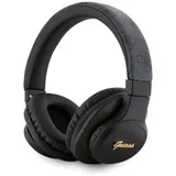 Guess Bluetooth 5.3 Wireless Headset On-Ear Tone On Tone 4G Script Logo Black – Bild 1