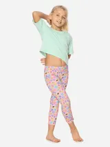 Merry Style Mädchen Capri Leggings 3/4 Sport Training Fitness Baumwolle 110-158 – Bild 6