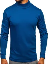 Pullover Sweater Sweatshirt Rollkragen Classic Men Unifarben Herren BOLF Casual – Bild 1
