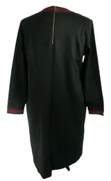 Sheego Damen Kleid Schwarz 46 & 48 Rot Etuikleid Jerseykleid Festlich Stretch – Bild 7