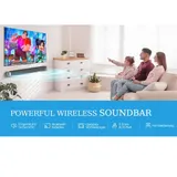Thramono Stereo Soundbar, 80 W, Verbindung über Bluetooth, USB, TV Soundsystem – Bild 5