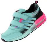 Damen Herren Sneaker Klettverschluss Sportschuhe Freizeitschuhe Turnschuhe 73940 – Bild 1