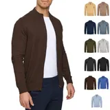 Indicode Herren Strickjacke Lau-Feinstrick Pulli Zip Pullover Männer Baumwolle – Bild 5