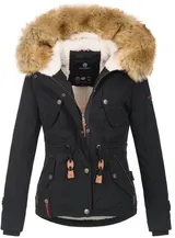 Navahoo Damen Winterjacke Kapuze Kunstfell Winter Jacke Parka Teddyfell B643 NEU – Bild 1