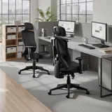 STOOLINK Ergonomischer Bürostuhl Schaumstoff Schreibtischstuhl Mesh 150kg – Bild 3