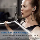 Bluetooth Kopfhörer Kabellos Sport Laufen Headset Noise Cancelling Ohrhörer GRAU – Bild 4