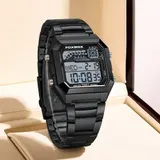 Luxus Herren Uhr Quarz Digital Leuchtziffern Datum Wasserdichte Sport Armbanduhr – Bild 2