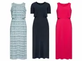 ESMARA Damen Maxikleid Sommerkleid Maxi Sommer Kleid  Gr. L / 3XL Pink Blau Navy – Bild 4
