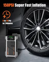 Eigotrav 12000mAh 12V Starthilfe Ladegerät Booster Power-Bank mit Luftkompressor – Bild 7