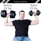 Movit® Kurzhanteln 2er Set Hantelset Hantelstange mit Gewichten Kurzhantelstange – Bild 6