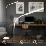 LED Stehlampe Touch Dimmbar Warmweiß Schwenkbar Leselampe 170cm USB-C Weiß – Bild 3