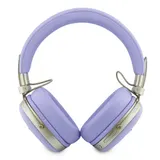 Guess Bluetooth 5.4 Wireless Headset ENC On-Ear Metal Grained Triangle Logo Purp – Bild 2