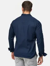 Indicode Herren Langarmhemd Brayden-Hemd Langarm Herrenhemd Freizeithemd Männer – Bild 3