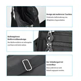 Damen Handtasche Umhängetasche Crossbag schwarz Crossbody Bag Schultertasche DE – Bild 7