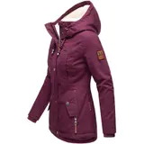 Marikoo Damen Herbst Winter Jacke Teddyfell gefüttert Winterjacke Kapuze B802 – Bild 7