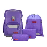 Step by Step Schulranzen Set Schultasche BASIS Purple Konfetti 4-tlg Mädchen – Bild 1