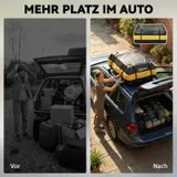 Outsunny Dachbox Auto 425L Wasserdicht Gepäckbox mit 8 Verstärkte Gurte Gelb – Bild 5