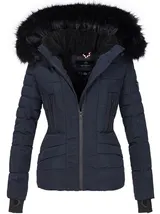 Navahoo Adele Damen Winter Jacke warm gefüttert Teddyfell Stepp Winterjacke B361 – Bild 1
