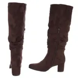 Damen Stiefel mit Reißverschluss Ital-Design 2438 in Braun – Bild 5