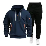 Herren Jogginganzug Trainingsanzug Sportanzug Hoodie Sporthose Hoodie Tracksuit – Bild 4
