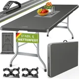 tillvex® Gartentisch 220 cm Buffettisch klappbar Klapptisch Campingtisch Garten – Bild 1