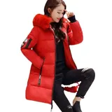 Winter Hooded Parka Damen Winter Jacke Stepp Mantel Steppjacke Langejacke Warm – Bild 7