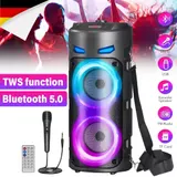 2000W Bluetooth Lautsprecher LED Subwoofer Boombox Musikbox Party mit Mikrofon – Bild 14