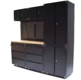 Werkstatt Schranksystem 9-teilig Werkstattwand Werkstattschrank Werktisch 57064 – Bild 3