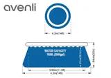 Swimmingpool Schwimmbecken Schwimmbad Quick Up Pool 427 x 84 cm Komplettset blau – Bild 8