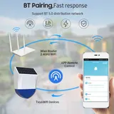 Solarbetriebener WLAN-Außenalarm Mit Bluetooth 5.0 IPX5 Wasserdicht Echtz P1G1 – Bild 18