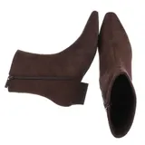 Damen Stiefeletten mit Reißverschluss Ital-Design 4063 in Braun – Bild 2