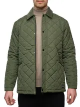 Indicode Herren Steppjacke INDram-Jacke Übergangsjacke Cordkragen Knopfleiste – Bild 2