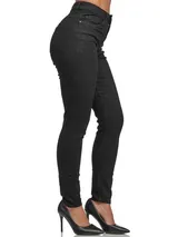 Tazzio Jeans Damen High Waist Skinny Fit Jeanshose Stretch Denim Hose – Bild 5