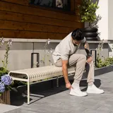 di volio Gartenbank BAISO 130 cm Metall wetterfest – Bild 3