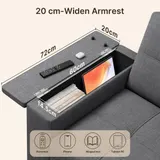3-in-1 Schlafsofa ausziehbar,Sofa 2 sitzer mit Schlaffunktion – Bild 5