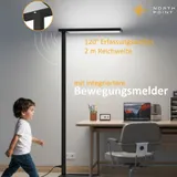 LED Stehlampe Bürolampe 100W Bewegungsmelder 5800lm Tageslichtweiß dimmbar Timer – Bild 6