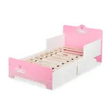 Kinderbett Kleinkindbett Juniorbett Mädchenbett Kinderbettgestell 40 kg MDF – Bild 10