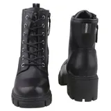 Dockers Damen Stiefelette Stiefel Schwarz 47AA301-610100 – Bild 4