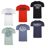 DENIMFY Tshirt Herren Baumwolle Regular Fit DFNuri 4er Pack Set Rundhals Kurzarm – Bild 7
