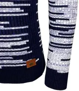 Herren Pullover Slim Fit Rundhals Strick-Pullover Longsleeve in Feinstrick B-156 – Bild 4