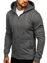 Kapuzenpullover Sweatjacke Hoodie Sweatshirt Pullover Pulli Herren BOLF Basic – Bild 1