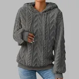 Damen Kapuzenpullover Winter Sweatshirt Freizeit Baggy Jumper Oberteile Tops – Bild 7