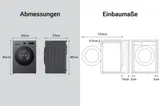 LG F4WB309YB Waschmaschine 9kg Dark Stone mit 1310 U/Min & Steam Inverter A – Bild 5