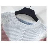 Damen Rund Hals Pullover Pulli Sweater Strickpullover Langarm Oberteile NEW – Bild 7