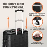 monzana® Hartschalenkoffer-Set Exopack 3-tlg Champagner ABS – Bild 4