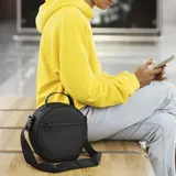 Schützende Reise-Kopfhörertasche mit doppeltem Reißverschluss Fronttasche und – Bild 11